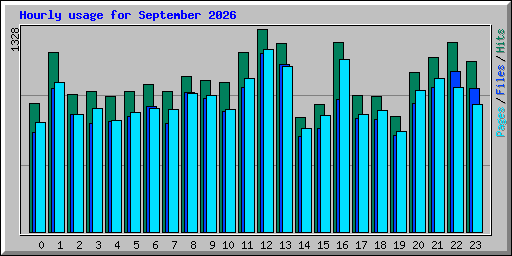 Hourly usage for September 2026